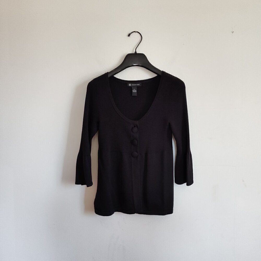 Inc Three-Quarter Sleeve Cardigan